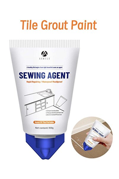 ASHILE Tile Grout Paint, Cement Crack Filler, Grout Sealer for Shower Tile Fl...