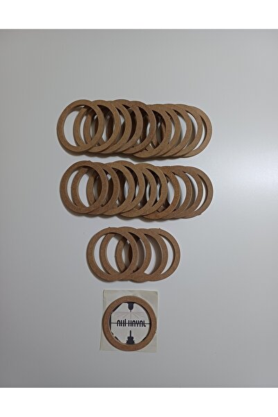 AHİ HAYAL ATÖLYESİ 25 Adet 10.5 cm Halka Kasnak, Çanta Halkası ham mdf 6 mm