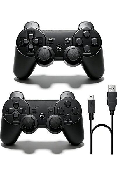 GENERAL Ｒｕｅｉｕｒｉ Ps-3 Controller 2 Pack[2025 Newest] Ps-3 Wireless Controller ...