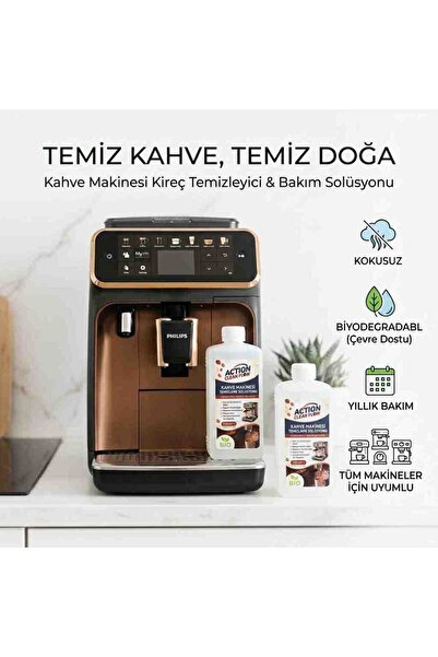 500 ml | Kahve Makinaları için Sıvı Kireç Çözücü Kokusuz Organik Asitler Biodegradable Temiz içeri