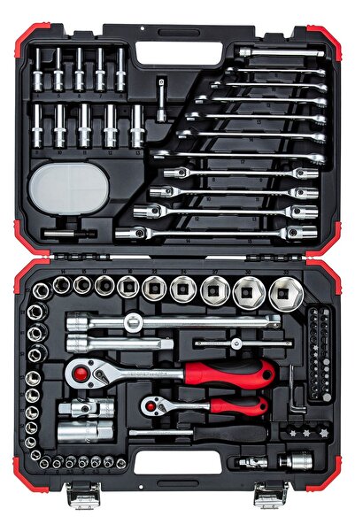Gedore Set de chei tubulare de 1/4 " și 1/2 " cu 92 de piese