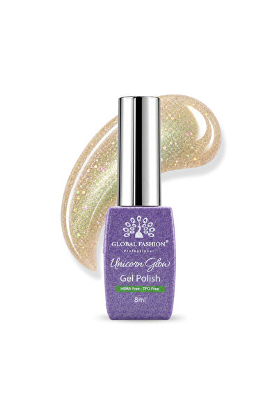 GLOBAL FASHION Professional Unicorn Glow Gel Polish 8ml HEMA & TPO Free