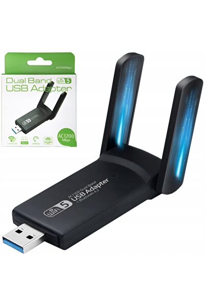 Koanni ADAPTOR PLACĂ DE REȚEA WI-FI USB 3.0 1300Mbps DUAL BAND