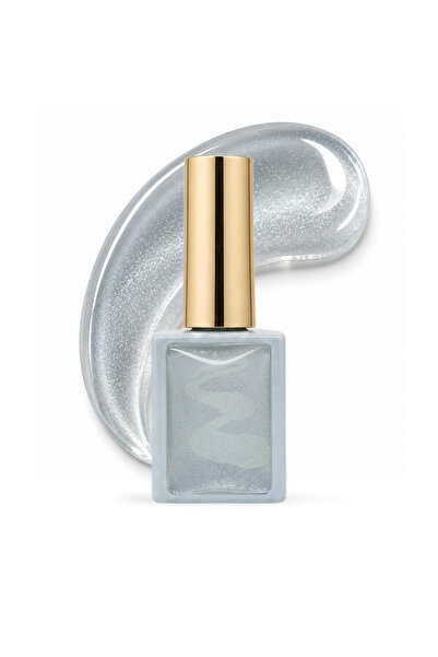 GLOBAL FASHION Professional Silver Snow White Cat Eye Gel Polish 8ml HEMA & T...