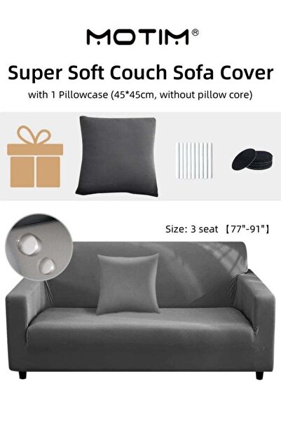 MOTIM Couch Sofa Cover Super Soft Furniture Protector Couch Cover with 1 Pill...
