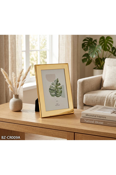 Hinora Gold Metal Decorative Photo and Picture Frame 5X7 13X18Cm – Stylish De...