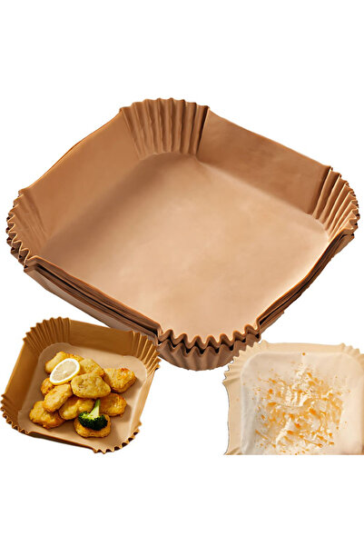 Ayawaska Set 50 bucati hartie de copt pentru friteuza cu aer cald, de unica f...