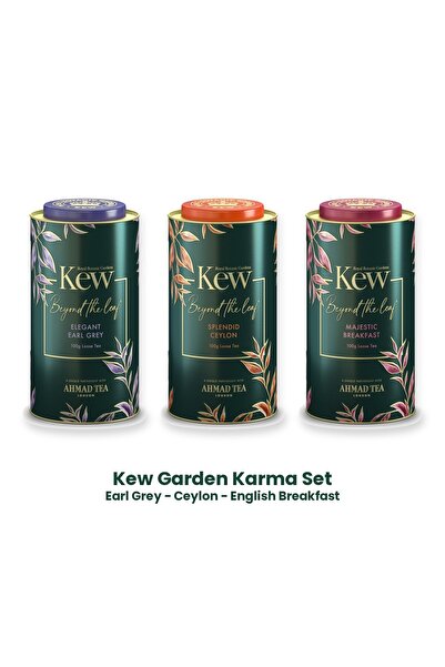 Ahmad Tea Kew Garden Karma Set – Earl Grey, Ceylon ve English Breakfast Hediy...