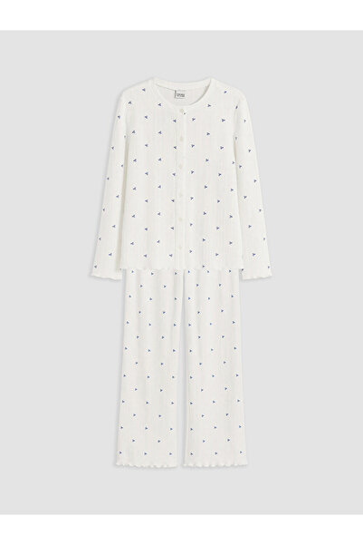 LC Waikiki Crew neck girls' pajama set