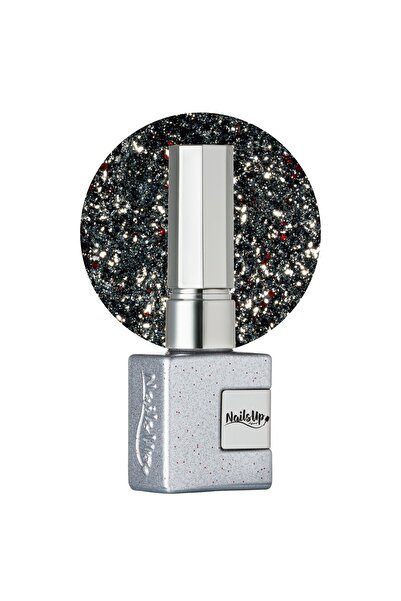 NAILSUP PROFESSIONAL Oja Semipermanenta NAILSUP Infinity Silver cu Sclipici 048