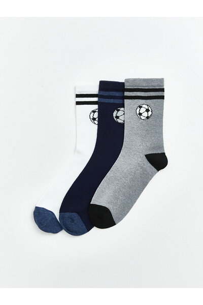 LC Waikiki Embroidered Boys' Socks from Uzg Store for Style Enthusiasts, 3-Pi...
