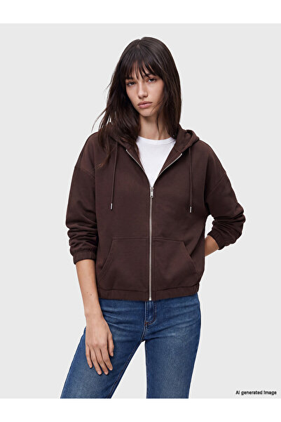 LC Waikiki Alita City Farkıyla Xside Brown Diving Fabric Plain Oversize Women...