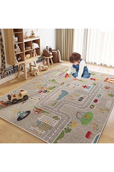 Aissiora Aisiora Rectangular Multi-Color Velvet Large Machine-Made Non-Slip E...