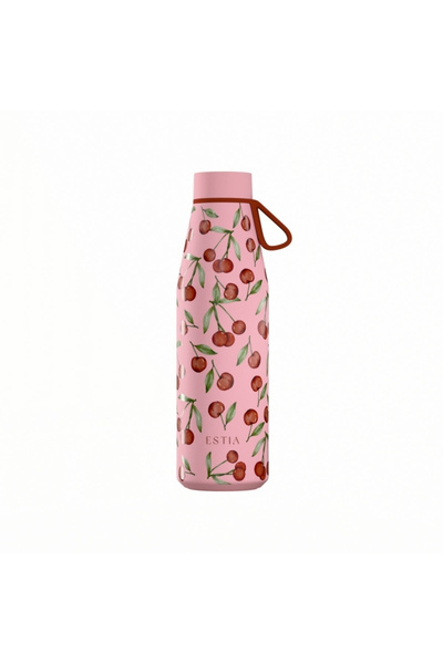estia Flow Save the Aegean Θερμός Ανοξείδωτο Ατσάλι Χωρίς BPA 500 ml Κερασί Τ...