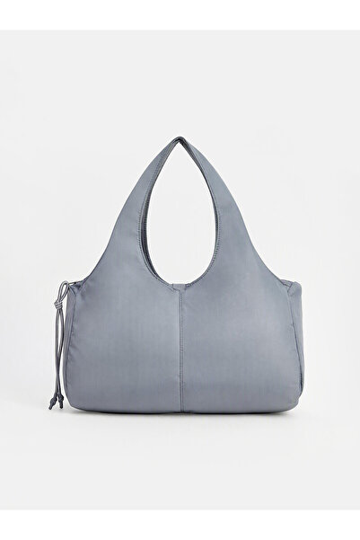 LC Waikiki Lcw Accessories Blue Women's Shoulder Bag with Drawstring Detail
