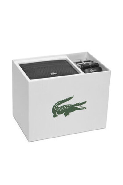 Lacoste Set de suport pentru carduri și curea RC4092 Negru