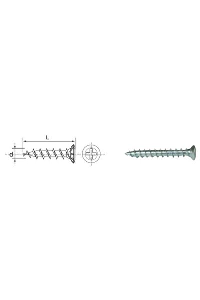 PVC Șuruburi de fixare 4x40mm, Albe, 500 bucăți
