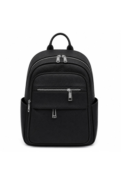 Alessandro DESIGN Rucsac Urban PLOVDIV, 38x31x12 cm, Material PU, Negru