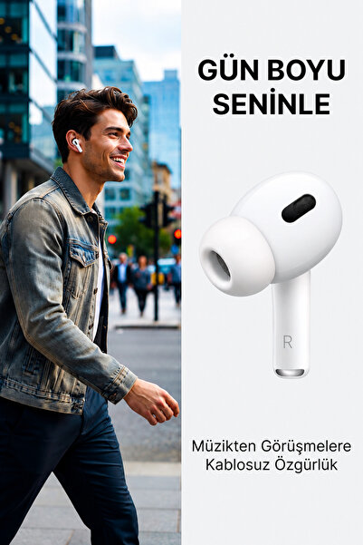 Maybax Kablosuz Bluetooth Kulak İçi Kulaklık Silikon Uçlu Şarj Kutulu Koruyucu Kılıf Hediyeli USB-C Kablolu