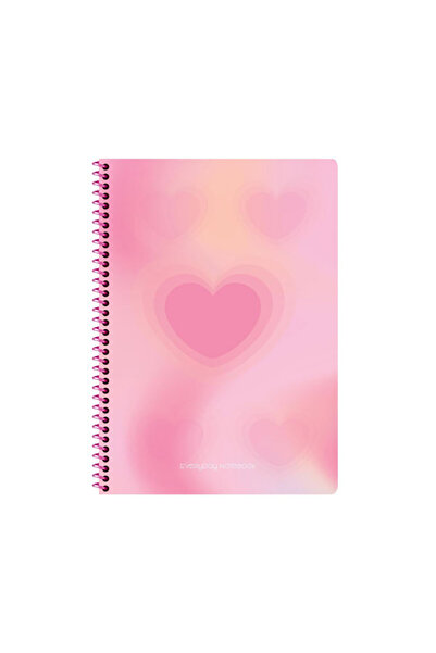 KESKİN COLOR Keskin A4 80-1 Desen. Caiet din carton Kp.Spr. - Inimă Pastel