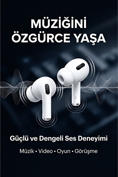 Maybax Kablosuz Bluetooth Kulak İçi Kulaklık Silikon Uçlu Şarj Kutulu Koruyucu Kılıf Hediyeli USB-C Kablolu