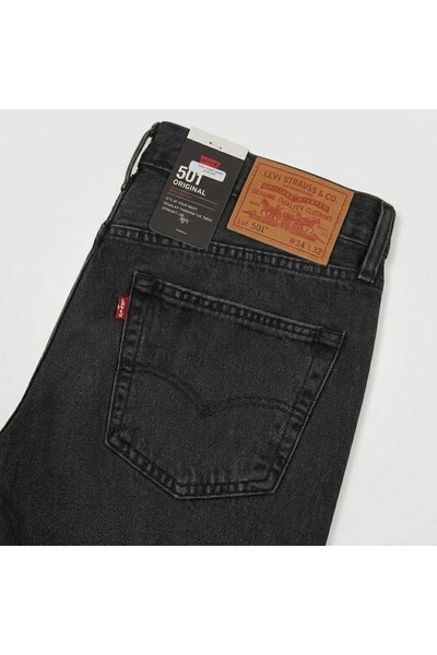 Levi's 501® %100 coton klasik Erkek Jean Pantolon- grey-3783--