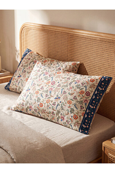 LC Waikiki Lcw Home Mixed Floral 50X70 cm Pillowcase with Nevavm Difference
