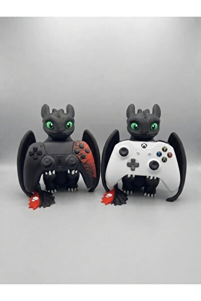 zpedizayn 3D Baskı Toothless Dişsiz Gecenin Öfkesi Ejderha Tasarımlı PS4 PS5 ...