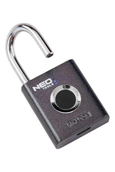 NEO TOOLS Lacăt cu amprentă 35 mm USB-C
