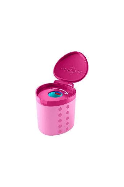 Faber Castell Grippy Kalemtıraş,Pembe,Ergonomik Gövde,Kompakt Yapılı