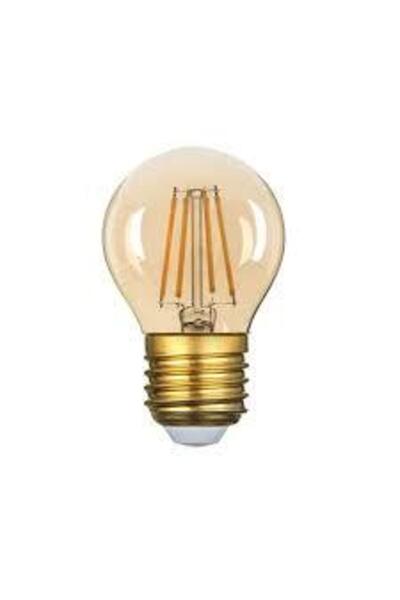 FOXMAG24 Bec LED rotund mic de 6W, soclu E27, sticlă maro, 220V