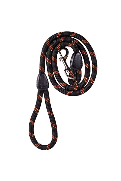 YUPY ® S-Pets dog leash with grip loop, resistant, 115x1.3 cm, black/red