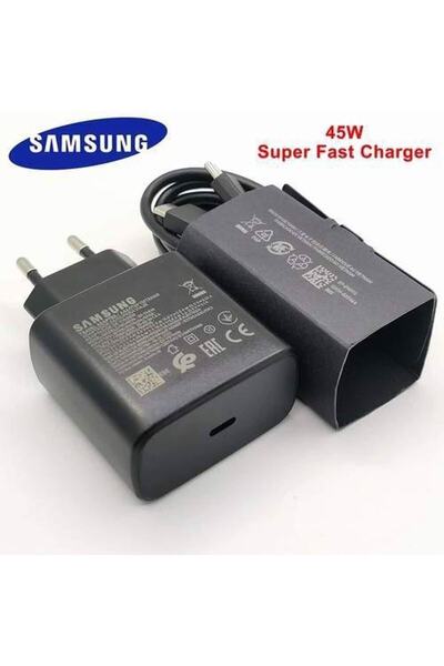 Kotenart Samsung Ep-ta845x Type C Süper Hızlı Orjinal Şarj Cihazı (45w) - Siyah