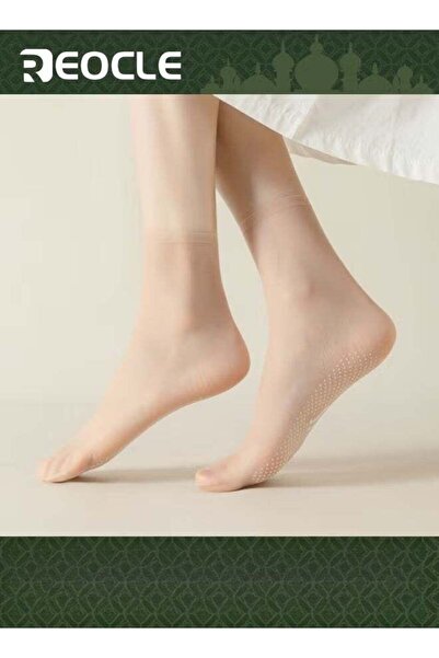 REOCLE 10 Pairs Women's Summer Ultra Thin Cool See Through Silk Ankle Socks T...