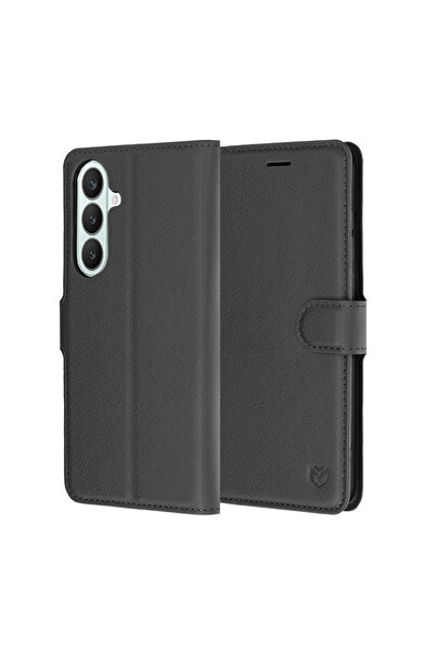 Techsuit Калъф за Samsung Galaxy S25 FE/ Samsung Galaxy S26 FE, Кожен фолио к...