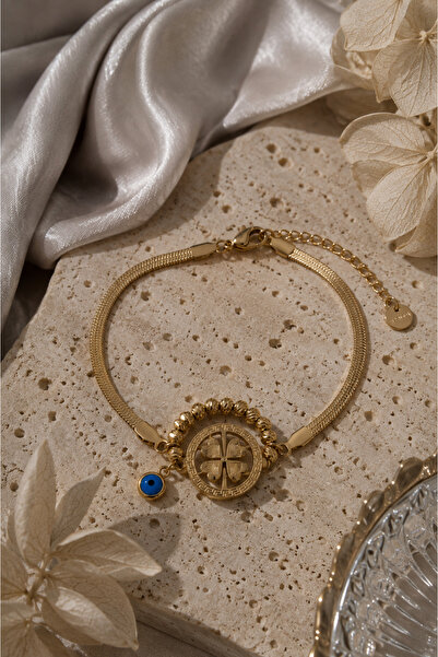 Sylvera Shop Jewelry Store Model Evil Eye and Doric Clover Embroidered Steel ...