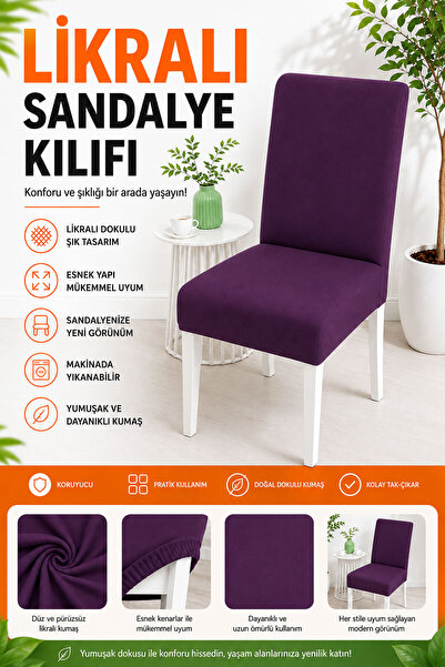 Spor Byfit Likralı Esnek, Su Geçirmez ve Yıkanabilir Yeni Nesil Sandalye Örtü...