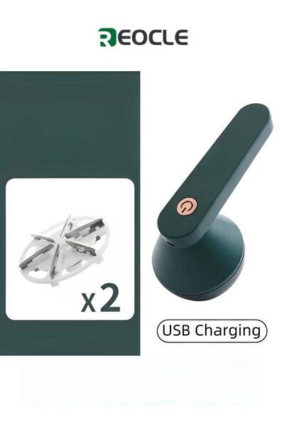 REOCLE Fabric Shaver Rechargeable Lint Remover Electric Lint Shaver with 6-le...