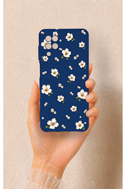 Vip Case Samsung A12 Uyumlu Papatya İnci Desenli Silikon Kılıf