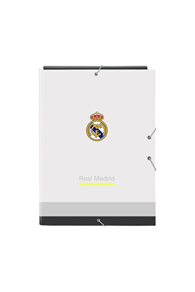 safta : Real Madrid 25/26 Home Kit – Folio Cardboard Elastic Binder (512554068)