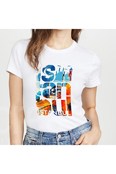 Crea Eymer Wear Μπλουζάκι με λαιμόκοψη ποδηλατικού τύπου από βαμβάκι με ψηφια...
