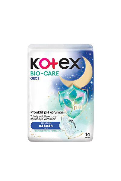 Kotex Bio-Care Quadro Gece 14'lü