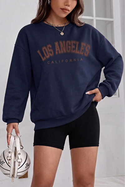 trendypassion Unisex φούτερ με στάμπα Los Angeles και λαιμόκοψη ποδηλάτου