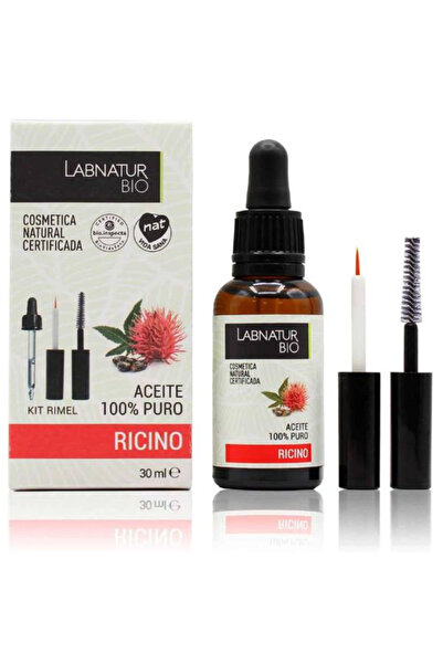 LABNATUR 100% Pure Castor Oil + Eyelash and Eyebrow Kit - Aceite 100% Puro Ri...