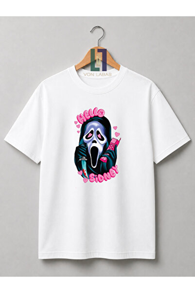 Grafftee Clothing Ghost Face Design Unisex New Season Oversize Cotton T-Shirt