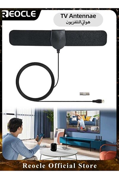 REOCLE TV Antenna Indoor for Smart TV Support 4K 1080p Digital HDTV Antenna L...