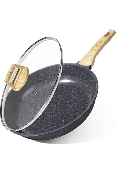 GENERAL Ceramic Non-Stick Frying Pan 26 cm Healthy Omelette Pan with Lid, Ind...