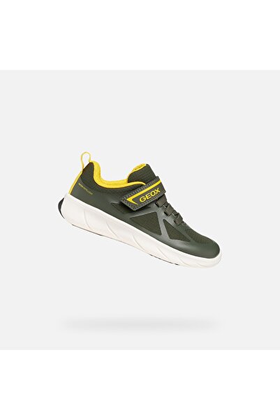 Geox Foot-run - Adidași pentru băieți, Verde închis