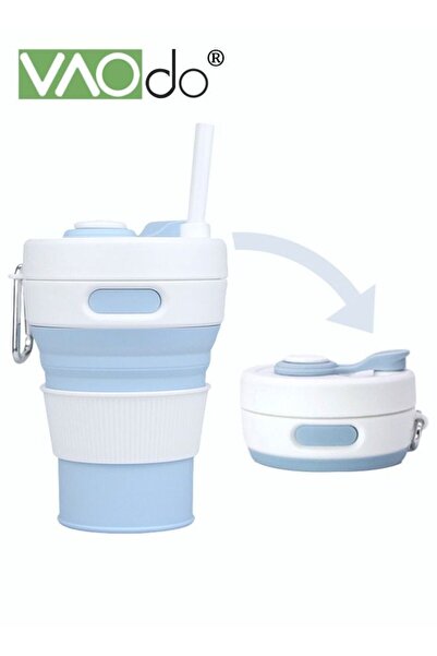 VAODO Foldable Coffee Cup Portable Foldable Travel Cup 450ml Durable And Reus...