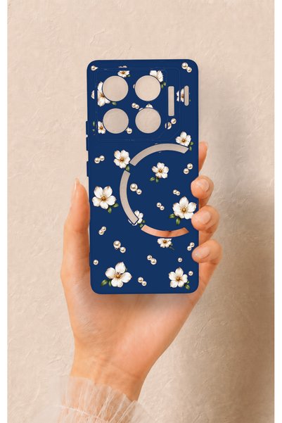 Vip Case Infinix Gt 20 Pro Compatible Daisy Pearl Patterned Silicone Case